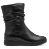 Dámské kožené zimní kotníkové boty stélka šíře H JANA 8-25721-45 001 černé