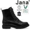 Dámské kožené zimní kotníkové boty farmářky JANA 8-25701-45 001 černé