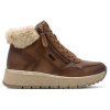Nepromokavé dámské koňak zimní kotníkové boty JANA-TEX 8-26268-45 305 hnědé