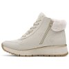 Nepromokavá dámská zimní kotníková obuv na klínku JANA-TEX 8-26268-45 411 bílá