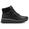 Nepromokavé dámské zimní kotníkové boty na klínku JANA-TEX 8-26268-45 001 černé