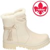 Dámské zimní kotníkové boty s kožíškem RIEKER 960255-08 béžové