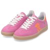Dámské kožené semišové tenisky low sneaker RIEKER  W2200-31 růžové 950618-43