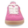 Dámské kožené semišové tenisky low sneaker RIEKER  W2200-31 růžové 950618-43