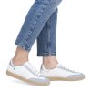 Dámské kožené semišové tenisky low sneaker RIEKER  W2200-55 modré 950618-55