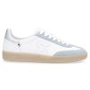 Dámské kožené semišové tenisky low sneaker RIEKER  W2200-55 modré 950618-55