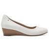 Dámské lodičky na klínku stélka šíře H 8-22376-42-100 JANA bílé