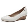 Dámské lodičky na klínku stélka šíře H 8-22376-42-100 JANA bílé