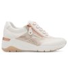 Dámské jarní tenisky na klínku šíře H JANA 8-23768-46 152 bílé růžové