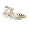 Dámské zdravotní sandály s anatomickou koženou stélkou IB000054 béžové