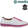 Dámské Celo Kožené tenisky Sneaker´s MANITU 850095-43 růžové