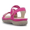 Dámské sandály na klínku RIEKER 910173-43 růžové