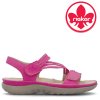 Dámské sandály na klínku RIEKER 910173-43 růžové