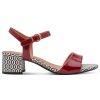 Dámské lakované sandály na podpatku TAMARIS 1-28249-42 590 červené