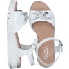 Dámské Celokožené sandály na klínku PIAZZA italy 910279-03 bílé