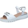 Dámské Celokožené sandály na klínku PIAZZA italy 910279-03 bílé