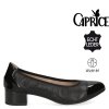 Kožené lodičky na nízkém podpatku CAPRICE 9-22500-42 022 černé
