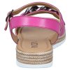 Dámské Celokožené sandály na klínku PIAZZA italy 910282-43 růžová