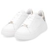 Dámské kožené tenisky RIEKER W2303-80 bílé 950619-03