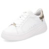 Dámské kožené tenisky RIEKER W2303-80 bílé 950619-03