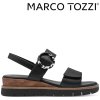 Dámské sandály na klínku Marco Tozzi 2-28712-46 001 černé