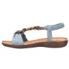 Dámské sandály na KLÍNKU RIEKER V7568-14 modré