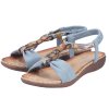 Dámské sandály na KLÍNKU RIEKER V7568-14 modré