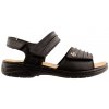 Dámské kožené sandály RIEKER 64560-01 černá