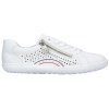 Dámské kožené tenisky RIEKER 52824-80 bílá