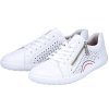 Dámské kožené tenisky RIEKER 52824-80 bílá