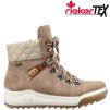 Dámské kotníkové boty farmářky RIEKER Y4731-65 béžové