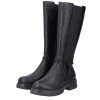 Dámské kozačky s gumou RIEKER Z9193-00 černé 15038925