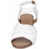 Dámské kožené sandály na podpatku PIAZZA 910852 bílé