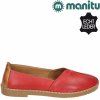 Dámské Celo-kožené mokasíny MANITU 840080-04 červené
