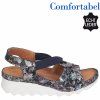 Dámské kožené sandály COMFORTABEL 710086-01 černé