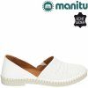 Dámské Celo-kožené mokasíny MANITU 840008-03 bílé