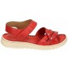 Dámské celokožené trekingové turistické sandály MANITU 910145-04 červené
