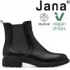 Dámské kotníkové Chelsea boty JANA stélka šíře H 8-25466-43 001 černé