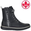 Dámské zateplené zimní kotníkové boty RIEKER Z4218-00 Černé