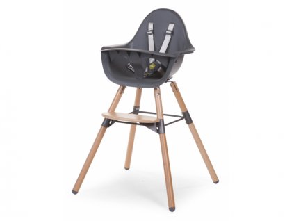 Childhome Dětská židle 2v1 Evolu 2 Natural / Anthracite