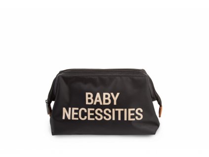 Childhome Toaletní taška Baby Necessities Black Gold