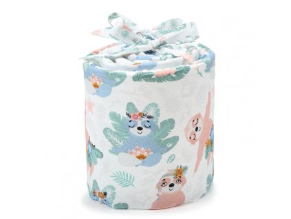 Mantinel do postýlky 140x70 Yoga Candy Sloth & Yoga Candy Leaves