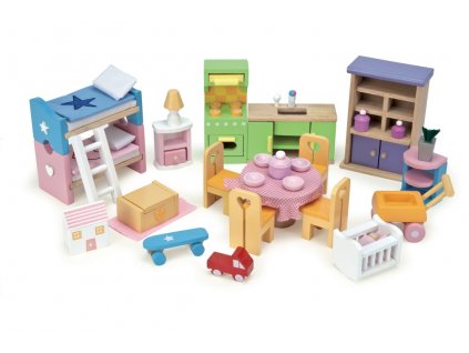Le Toy Van Nábytek do domečku pro panenky - kompletní set Starter