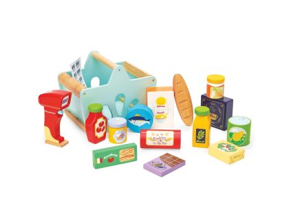 Le Toy Van Košík s potravinami se skenerem