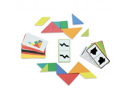 Vilac dřevěná hra souboj tangramů pro děti