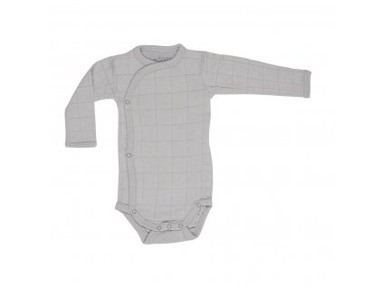 Lodger Dětské body Romper Solid Long Sleeves Mist 1