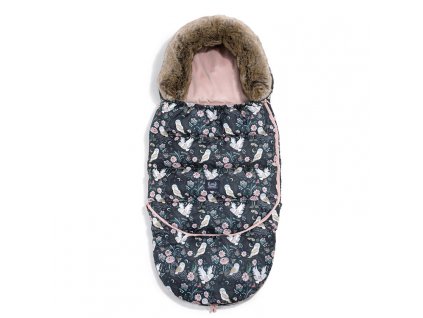La Millou Dětský rostoucí zimní fusak Aspen Winterproof Combo Magil Owl & Smoked Rose