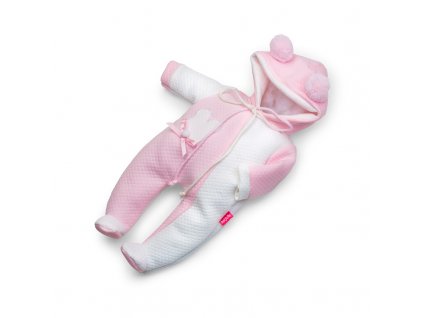 Berjuan Overálek pro panenky Pijamita růžový 38cm