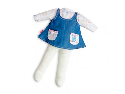 Berjuan Šatičky pro panenky Jeans Sport Azul 38cm