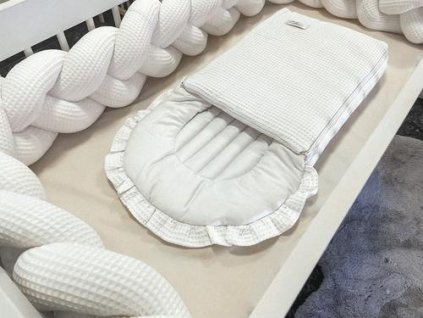 Spací pytel Dreamy White Waffle Cotton District for Kids